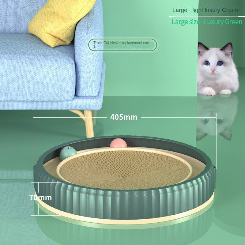 Round Cat Scratching Board – Durable Anti-Scratch Claw Grinder, Wear-Resistant Pet Furniture Protector