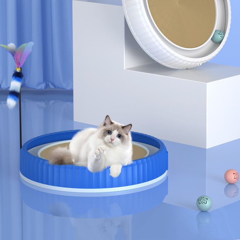 Round Cat Scratching Board – Durable Anti-Scratch Claw Grinder, Wear-Resistant Pet Furniture Protector