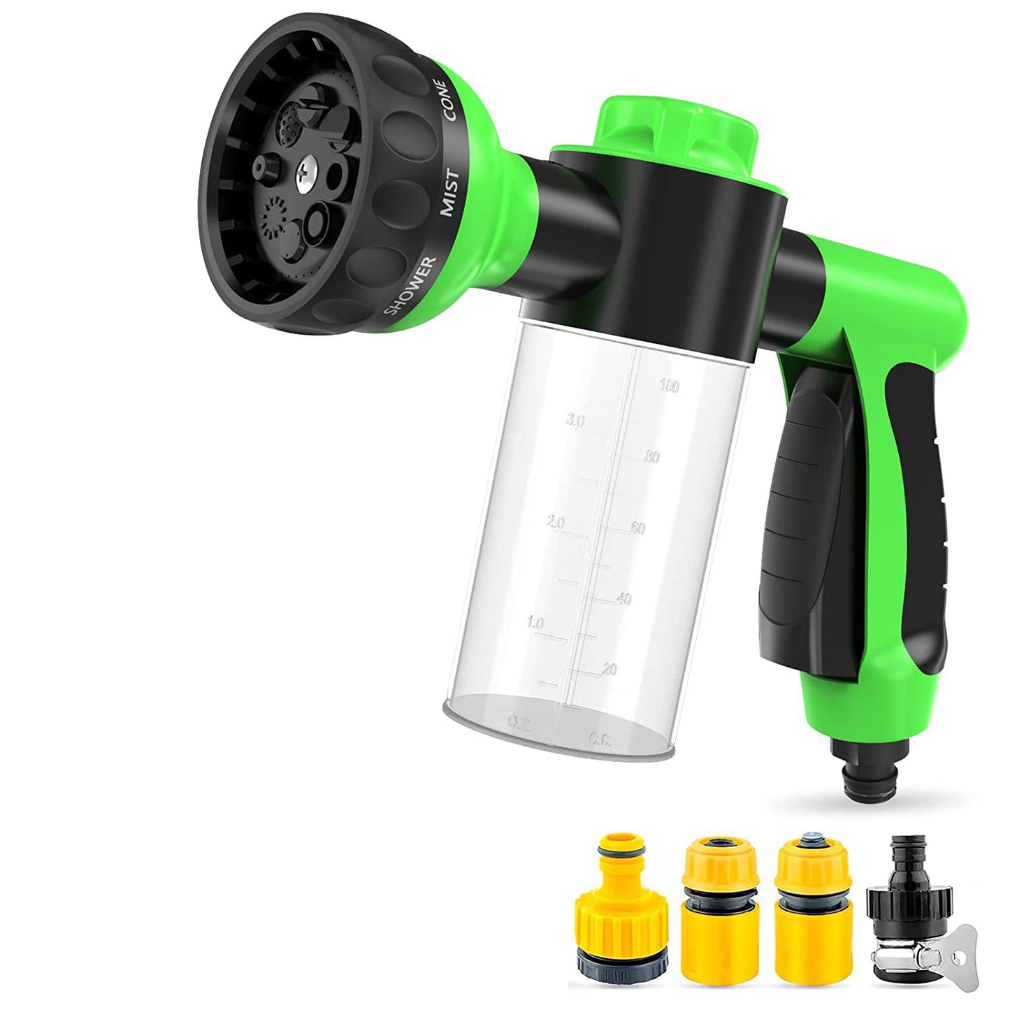 High-Pressure Pet Shower Sprayer with Grooming Brush – Dog Bath Hose for Outdoor Use, Car Wash, Flower Watering
