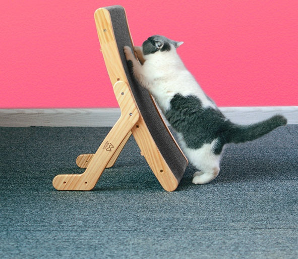 Transformable Vertical Cat Scratcher Bed – Corrugated Cardboard Claw Grinding Toy with Replaceable Core for Indoor Cats