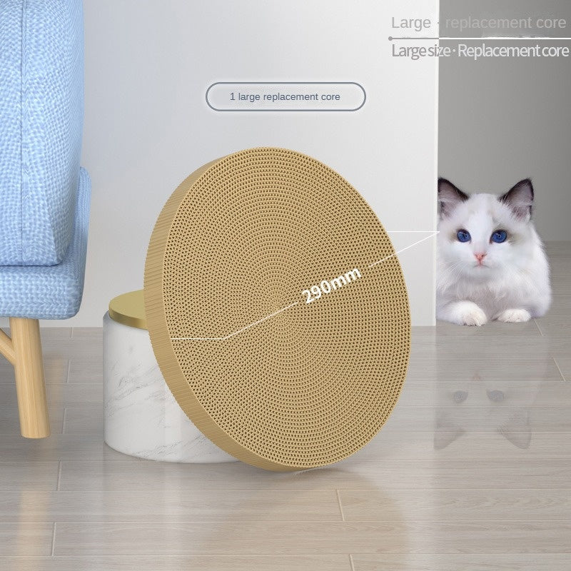 Round Cat Scratching Board – Durable Anti-Scratch Claw Grinder, Wear-Resistant Pet Furniture Protector