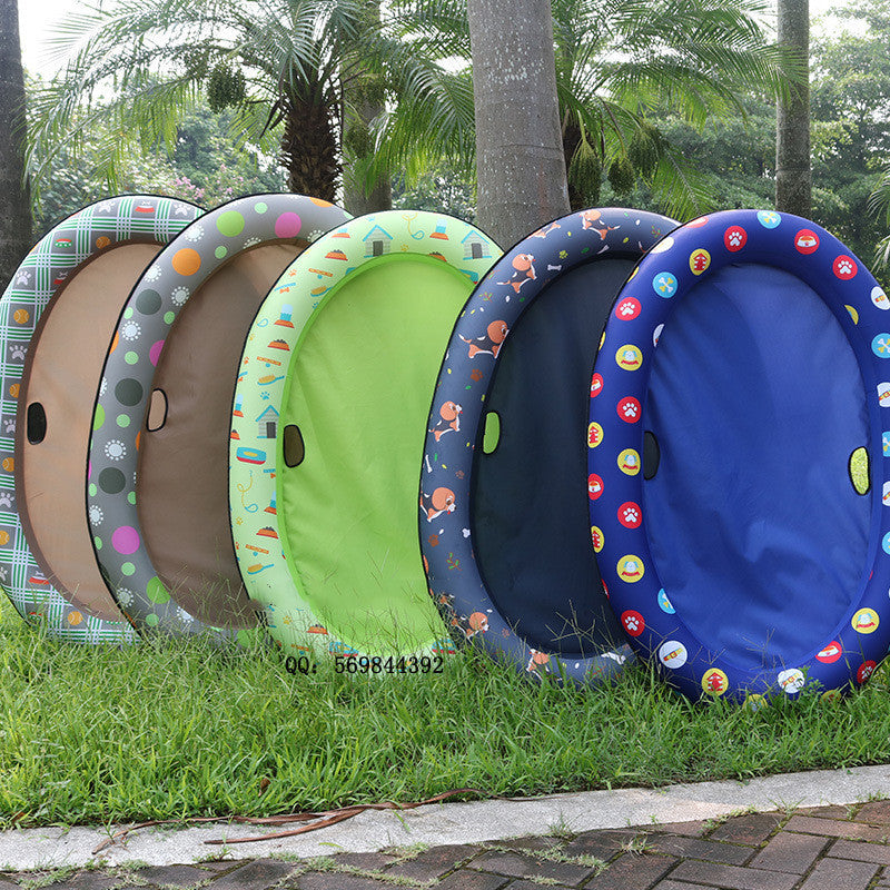 Inflatable Dog Pool Hammock – Pet Floating Bed for Summer Swimming, Floating Ring for Cats & Dogs