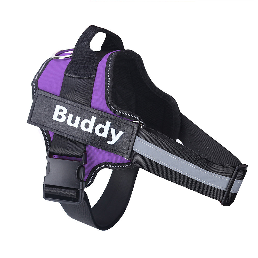 Personalized No-Pull Dog Harness – Custom Reflective Breathable Pet Vest for Small & Large Dogs