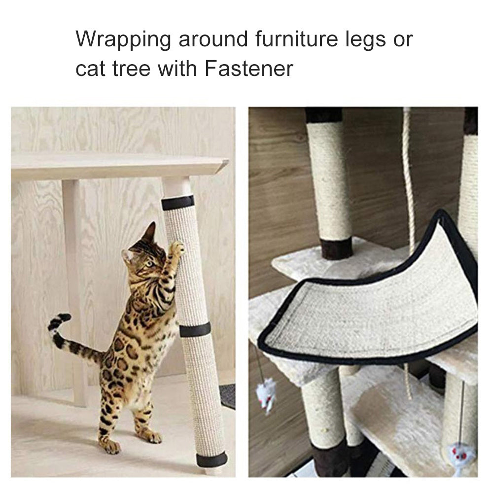 Sisal Cat Scratching Mat – Furniture Protector Pad for Table Legs & Sofa, Durable Cat Scratch Board for Indoor Cats