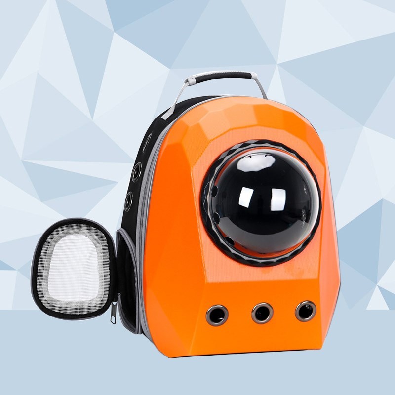 Breathable Cat & Dog Carrier Backpack – Portable Travel Space Capsule Pet Bag for Outdoor Transport