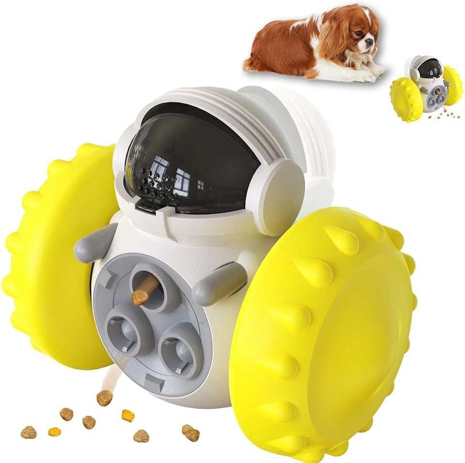 Interactive Treat Dispensing Toy – Durable Food Puzzle Feeder for Small Dogs & Cats, Slow Feeding & IQ Training