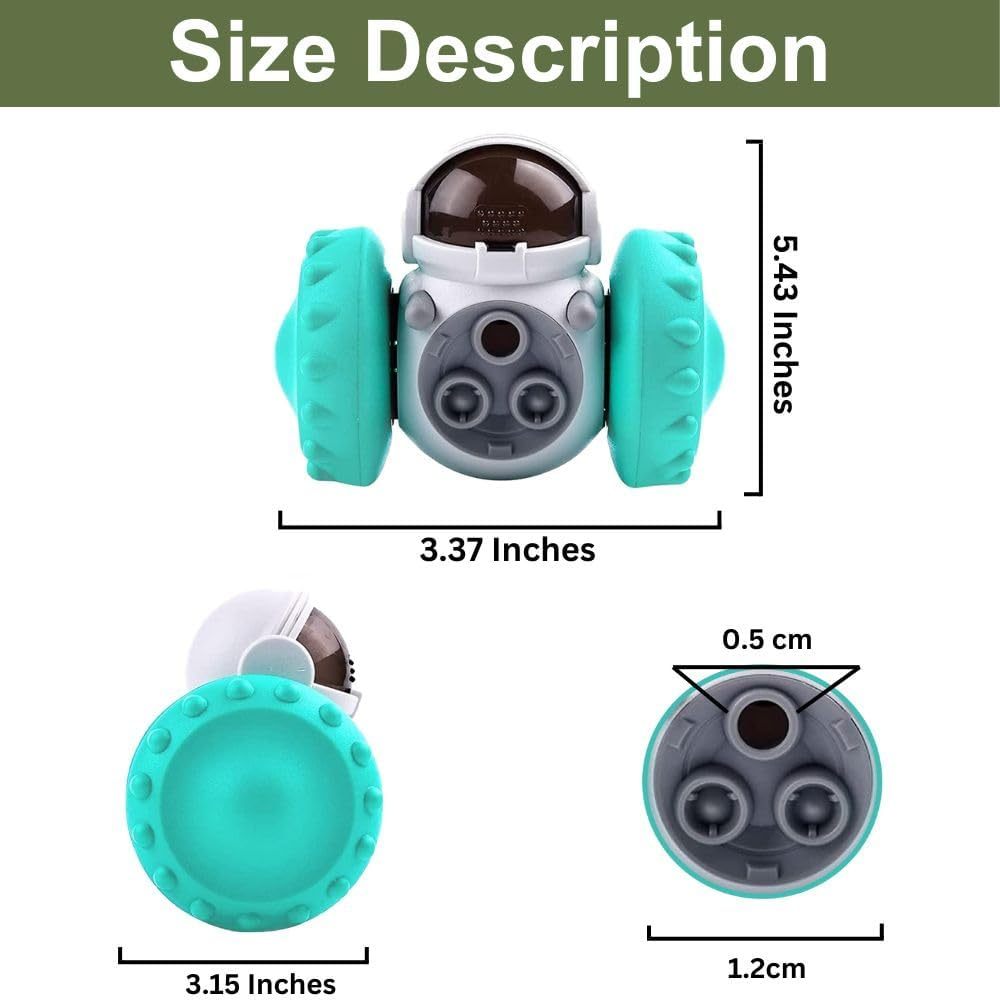 Interactive Treat Dispensing Toy – Durable Food Puzzle Feeder for Small Dogs & Cats, Slow Feeding & IQ Training