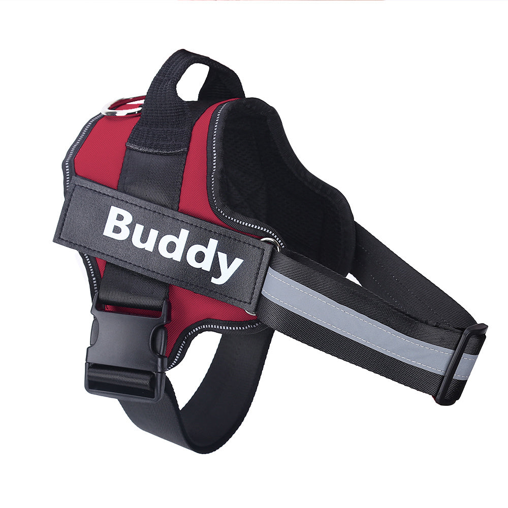 Personalized No-Pull Dog Harness – Custom Reflective Breathable Pet Vest for Small & Large Dogs