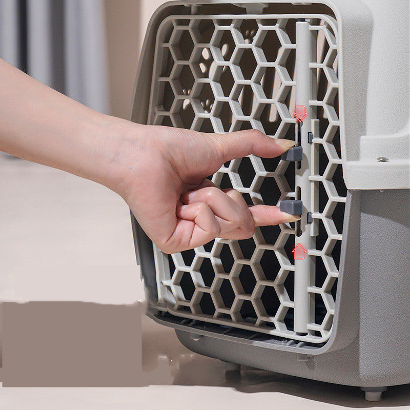 Portable Pet Travel Carrier – Cat Air Box & Dog Cage for Small and Medium Pets | Secure & Ventilated Outing Bag for Dogs and Cats