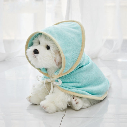 Microfiber Pet Bathrobe – Quick-Drying Absorbent Towel Coat for Dogs and Cats After Bath