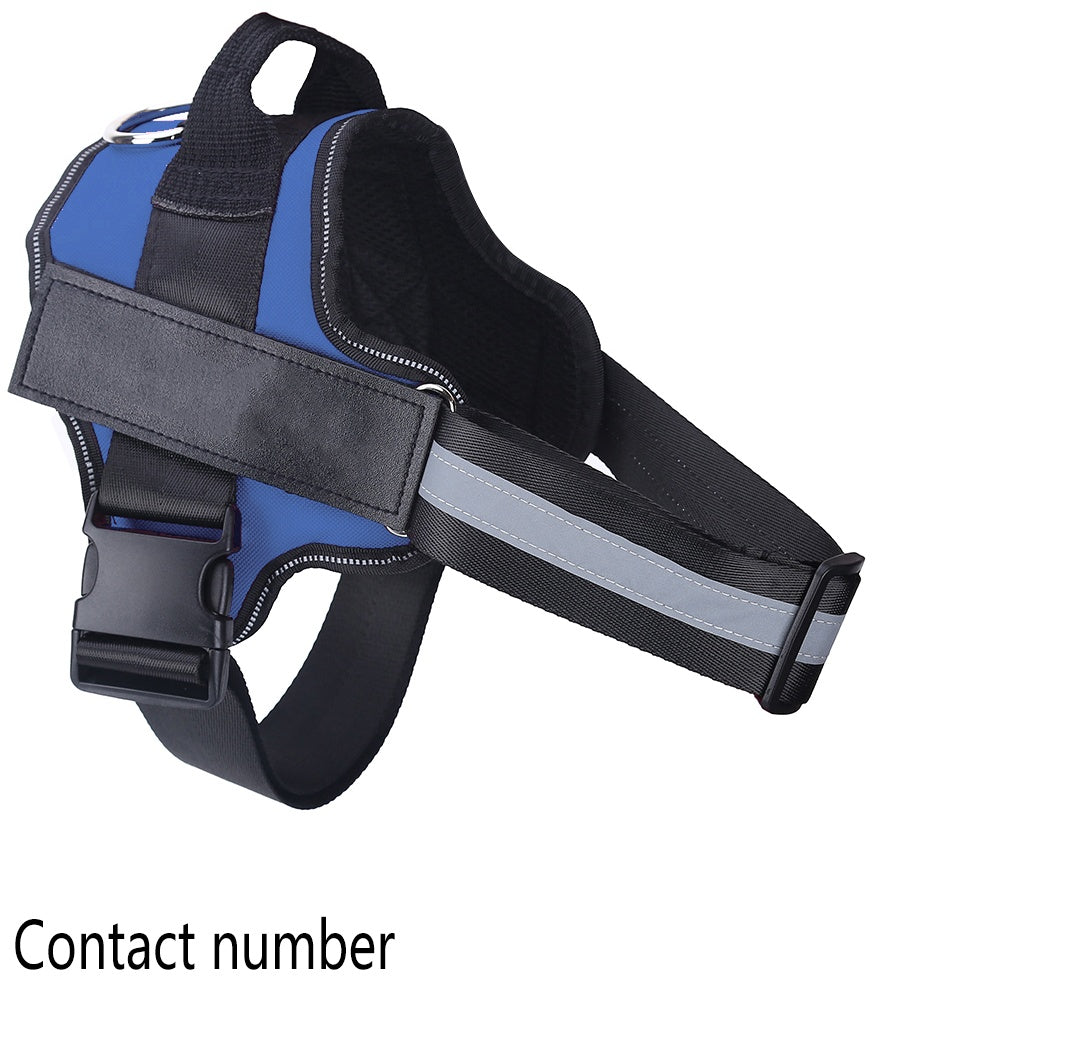Personalized No-Pull Dog Harness – Custom Reflective Breathable Pet Vest for Small & Large Dogs