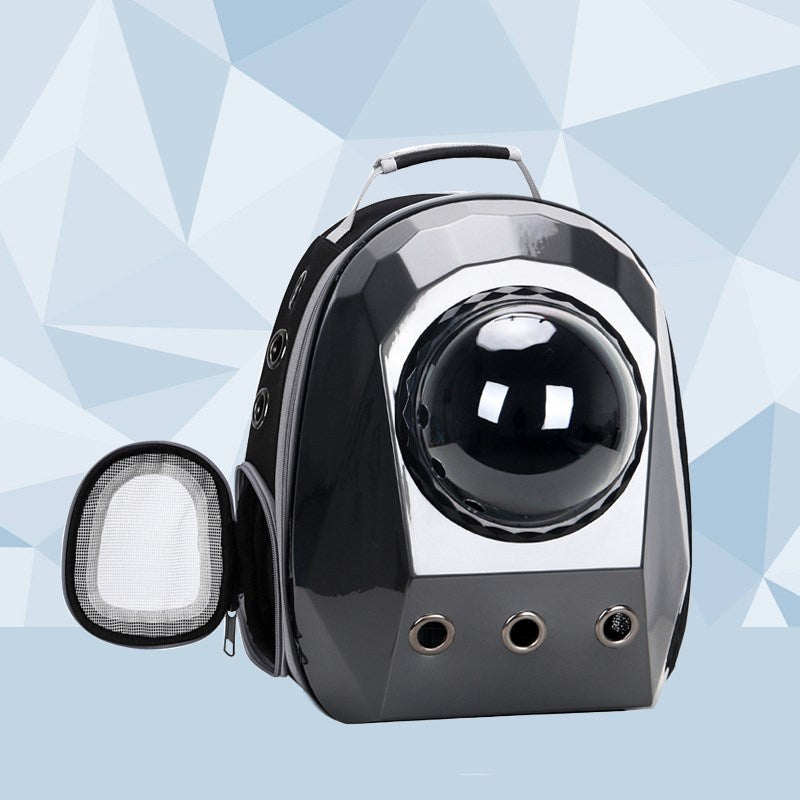Breathable Cat & Dog Carrier Backpack – Portable Travel Space Capsule Pet Bag for Outdoor Transport