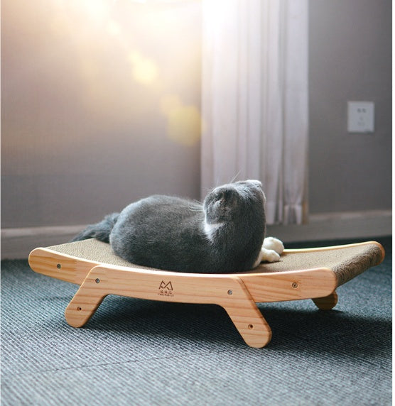 Transformable Vertical Cat Scratcher Bed – Corrugated Cardboard Claw Grinding Toy with Replaceable Core for Indoor Cats