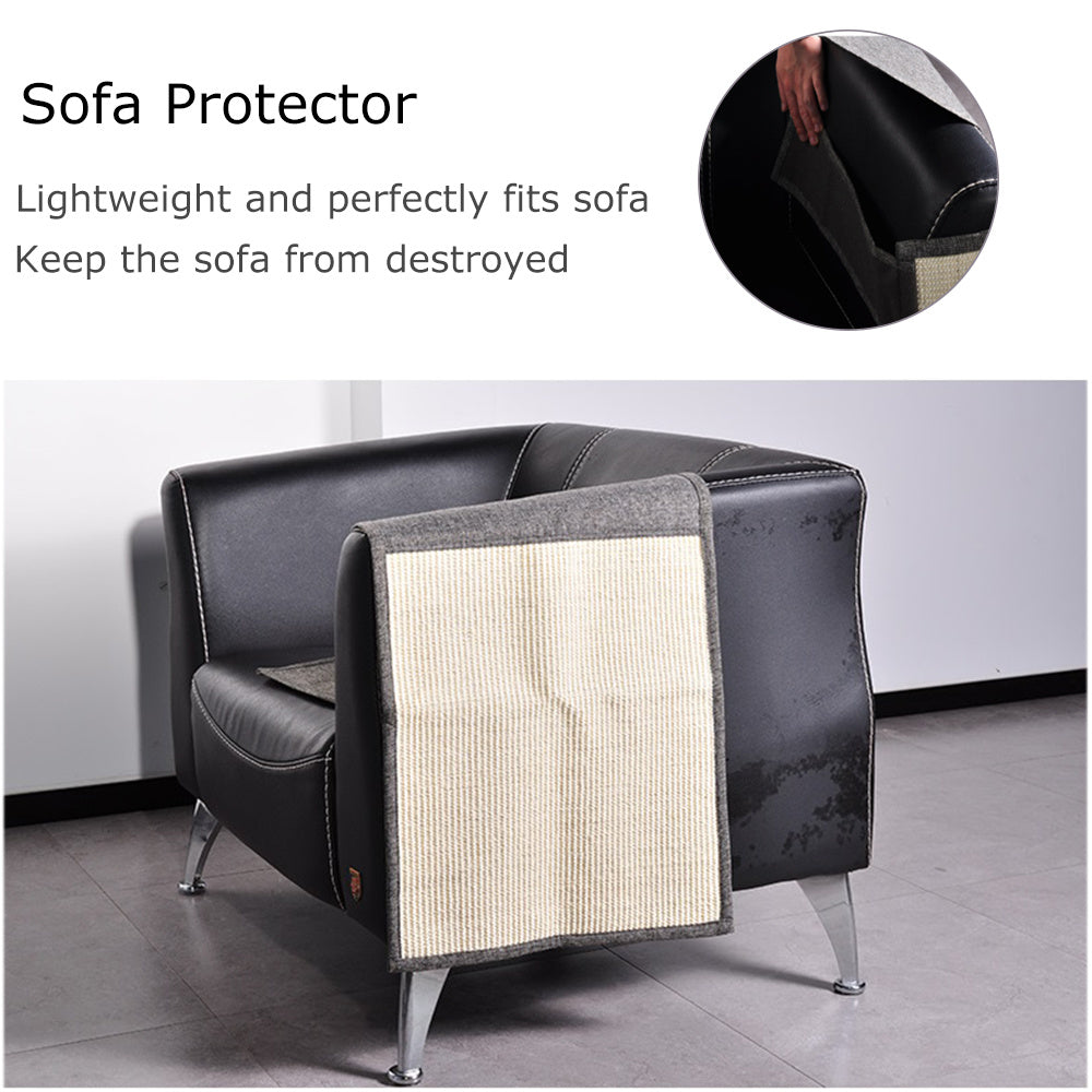 Sisal Cat Scratching Mat – Furniture Protector Pad for Table Legs & Sofa, Durable Cat Scratch Board for Indoor Cats