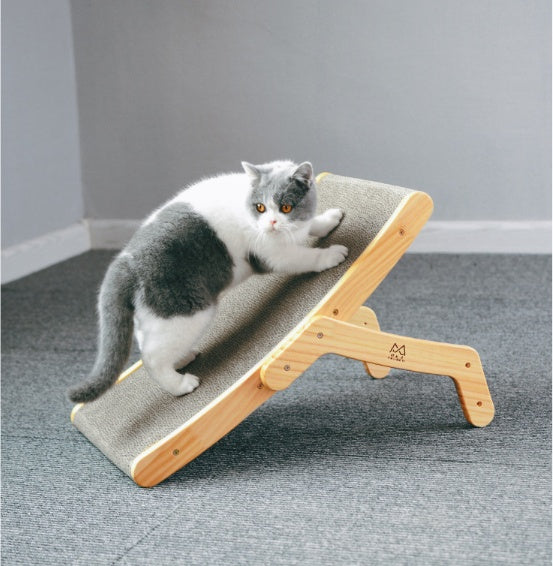 Transformable Vertical Cat Scratcher Bed – Corrugated Cardboard Claw Grinding Toy with Replaceable Core for Indoor Cats