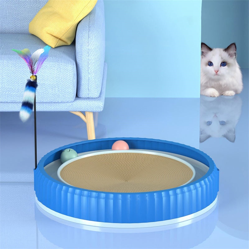 Round Cat Scratching Board – Durable Anti-Scratch Claw Grinder, Wear-Resistant Pet Furniture Protector