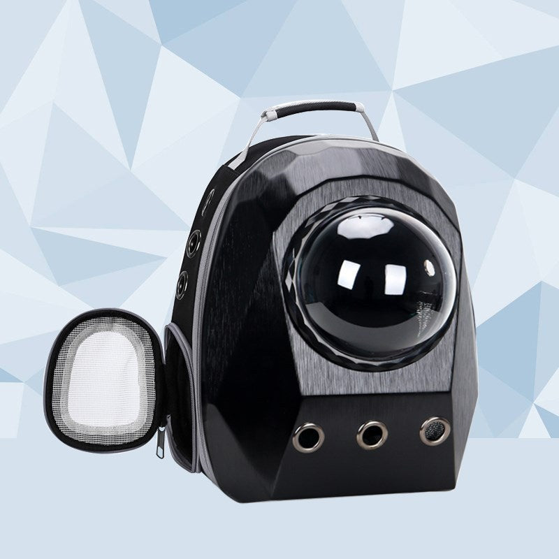 Breathable Cat & Dog Carrier Backpack – Portable Travel Space Capsule Pet Bag for Outdoor Transport