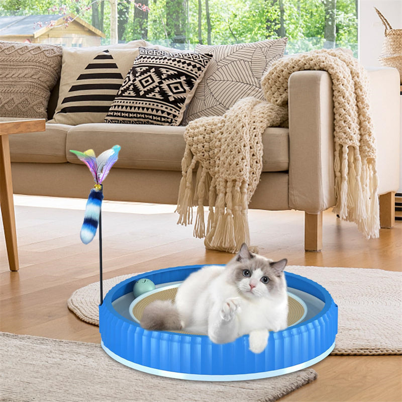 Round Cat Scratching Board – Durable Anti-Scratch Claw Grinder, Wear-Resistant Pet Furniture Protector