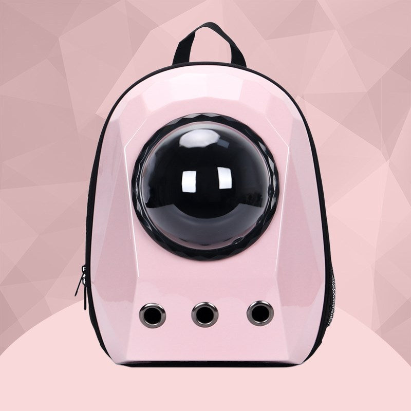 Breathable Cat & Dog Carrier Backpack – Portable Travel Space Capsule Pet Bag for Outdoor Transport