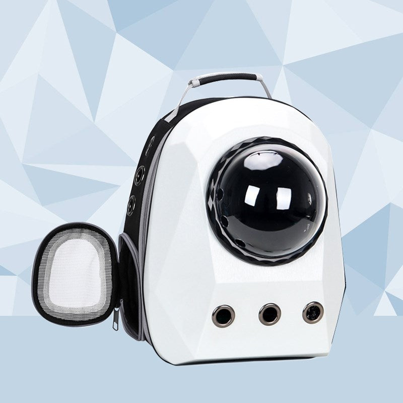 Breathable Cat & Dog Carrier Backpack – Portable Travel Space Capsule Pet Bag for Outdoor Transport