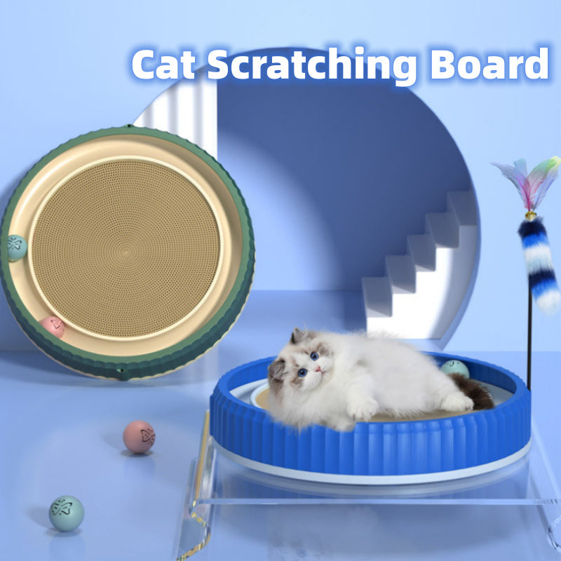 Round Cat Scratching Board – Durable Anti-Scratch Claw Grinder, Wear-Resistant Pet Furniture Protector