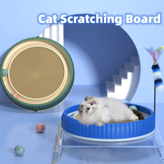 Round Cat Scratching Board – Durable Anti-Scratch Claw Grinder, Wear-Resistant Pet Furniture Protector