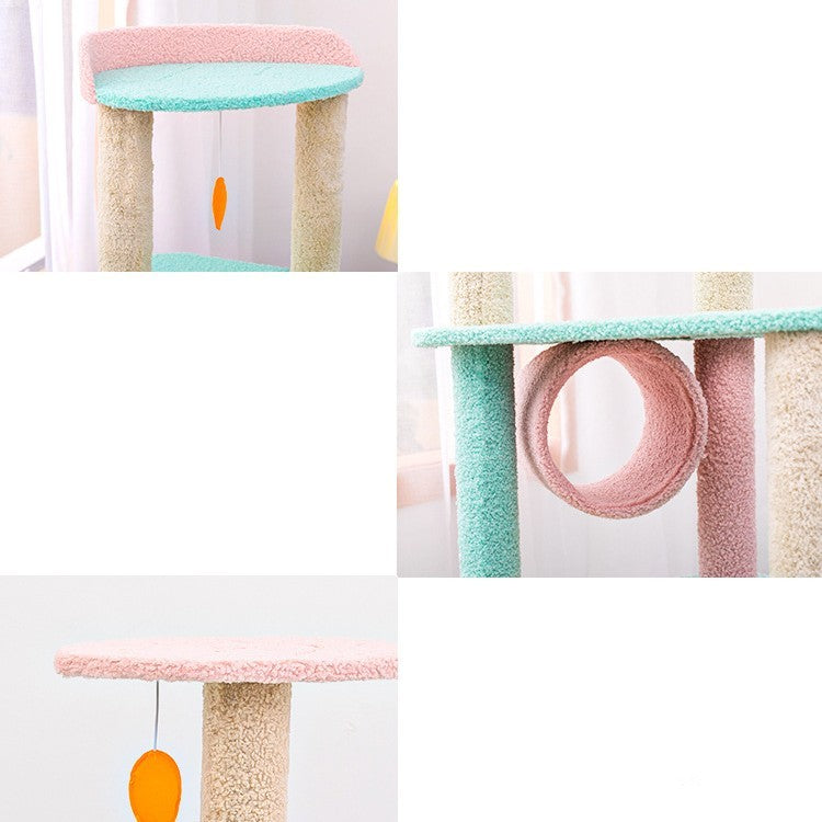 Large Cat Scratching Post – Tall Sisal Cat Claw Pole for Indoor Cats, Durable Furniture Protector & Cat Life Toy