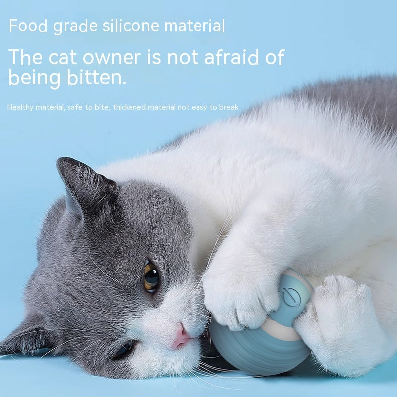 Automatic Bouncing Rolling Ball – Smart Self-Moving Cat Toy Ball for Indoor Cats & Kittens