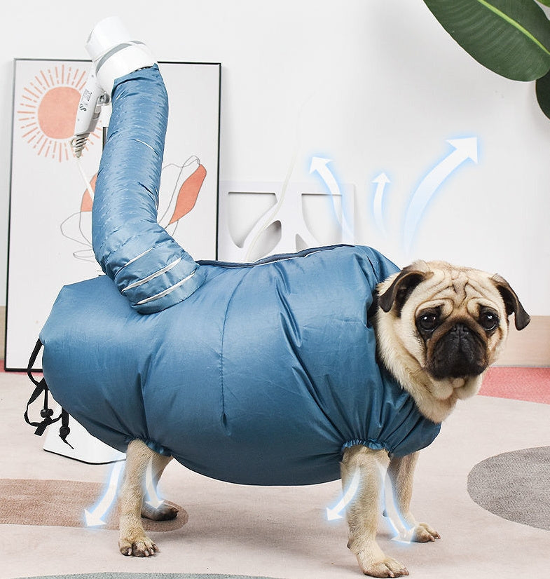 Automatic Pet Drying Bag with Quick-Dry Hair Dryer – Portable Grooming & Bathing Dryer for Dogs & Cats