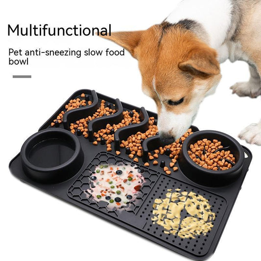 Silicone Dog Lick Mat – Multifunctional Pet Licking Pad for Calming, Bath Time & Slow Feeding