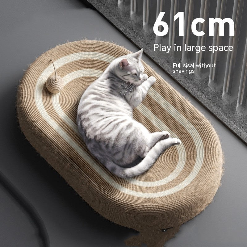 Sisal Cat Scratching Bowl – Round Cat Scratch Board with Basin Design for Claw Grinding & Lounging