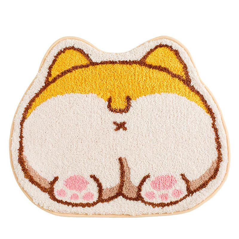 Cartoon Non-Slip Cat Mat – Soft & Warm Pet Sleeping Pad for Cages and Floors | Cute Anti-Skid Carpet for Cats & Small Pets