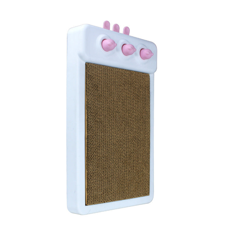 Interactive Whack-a-Mole Cat Scratcher Toy – Cardboard Enrichment Scratching Board for Indoor Cats