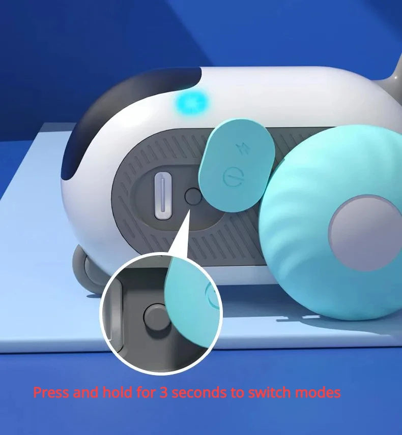 Remote Control Cat Toy Car – USB Charging Interactive Self-Moving Toy for Indoor Cats & Kittens