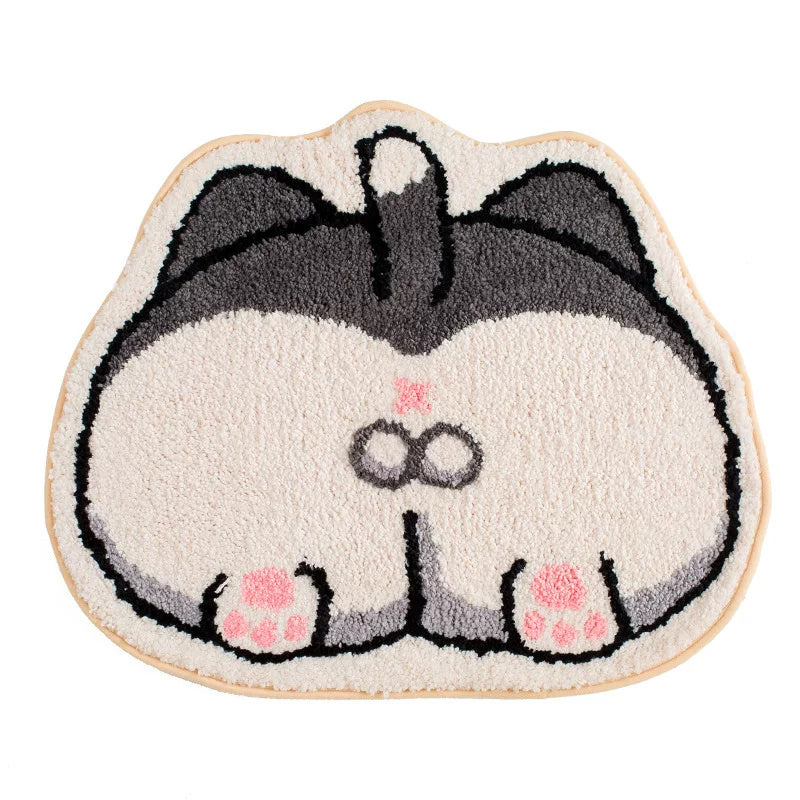Cartoon Non-Slip Cat Mat – Soft & Warm Pet Sleeping Pad for Cages and Floors | Cute Anti-Skid Carpet for Cats & Small Pets